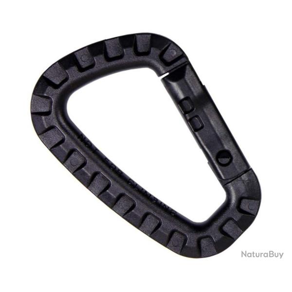 Mousqueton plastique noir