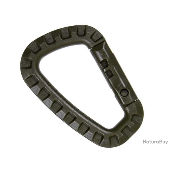 Mousqueton plastique vert olive