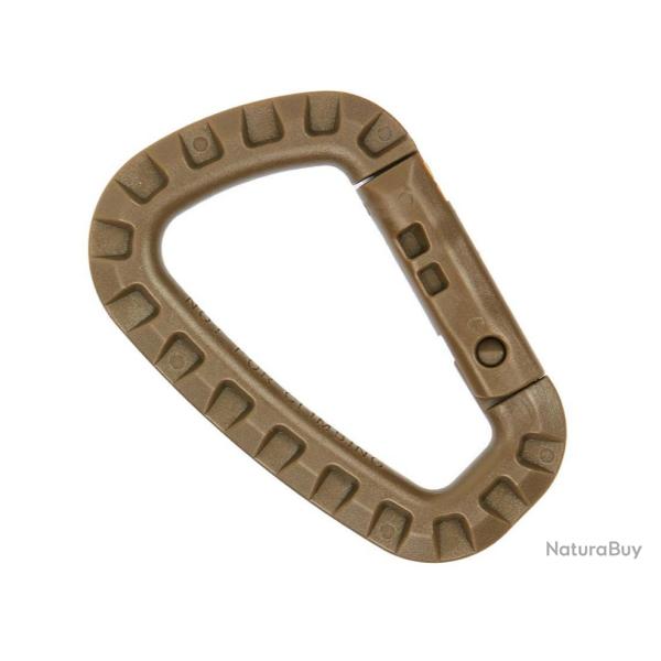 Mousqueton plastique sable/coyotte