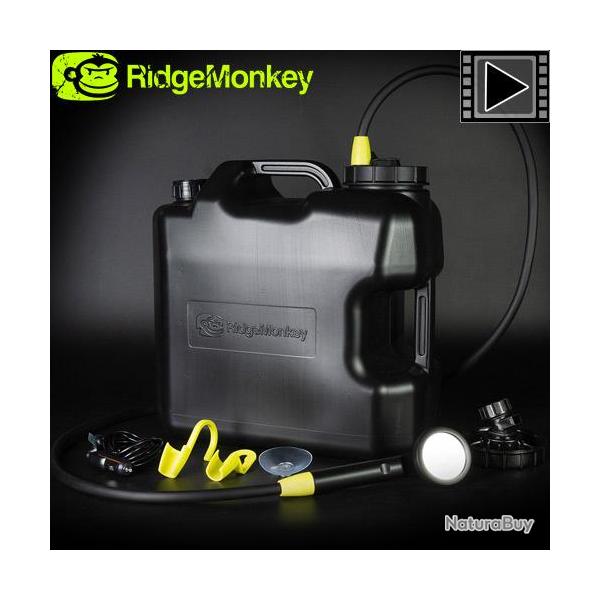 Kit Douche RidgeMonkey Outdoor Power Shower (avec Bidon 20L)