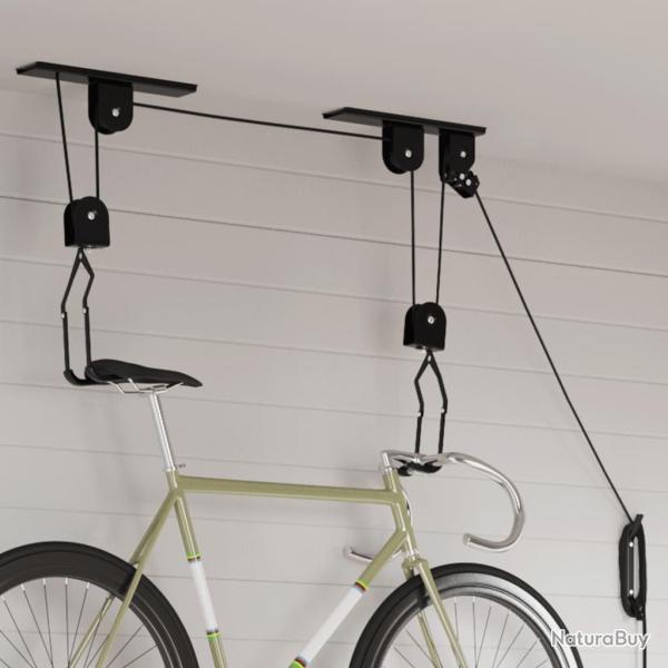 Palans � v�lo avec support de plafond 2 pcs 20 kg