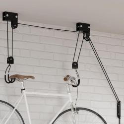 Palan &agrave; v&eacute;lo avec support de plafond 57 kg