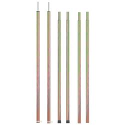 M&acirc;ts de tente t&eacute;lescopiques 170-255 cm 2 pcs Acier galvanis&eacute; alsavelo