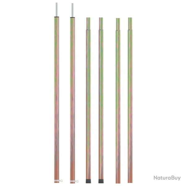 M�ts de tente t�lescopiques 170-255 cm 2 pcs Acier galvanis�