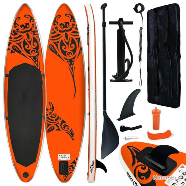 planche SUP gonflable 305x76x15 cm orange alsavelo
