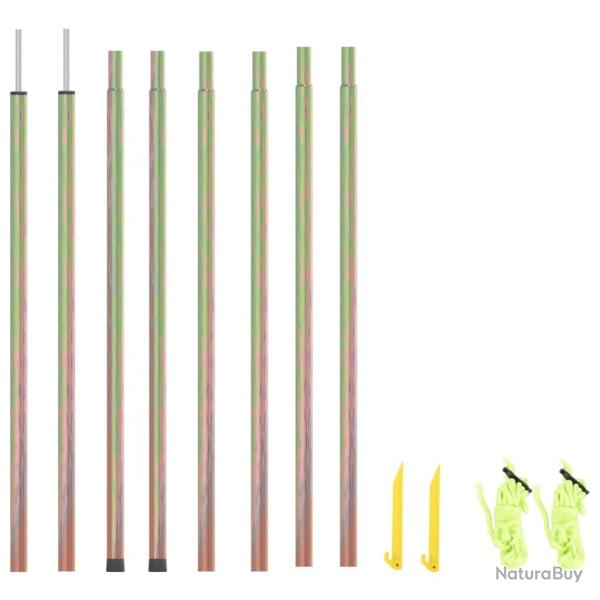 M�ts de parasol 2 pcs 200 cm Acier galvanis�