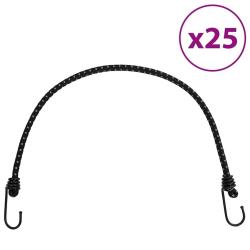 Cordes &eacute;lastiques avec bandes r&eacute;fl&eacute;chissantes et crochets 25pcs