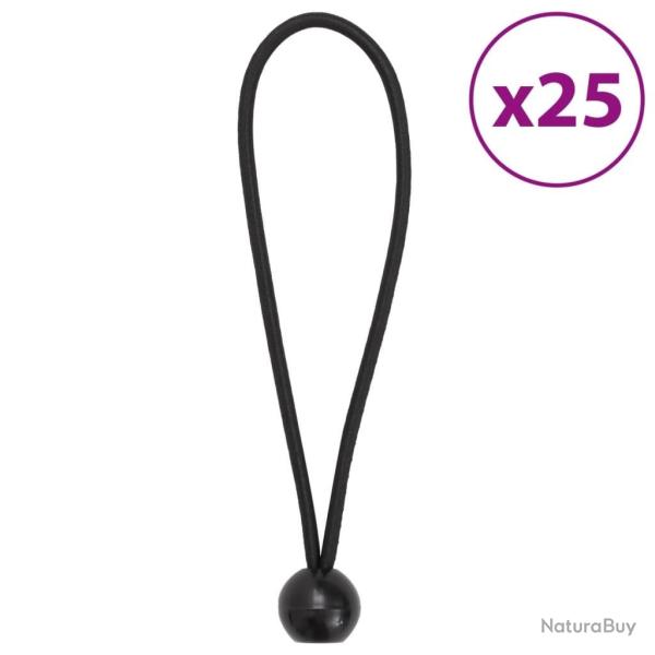 Cordes �lastiques avec balles 25 pcs 21x0,5 cm