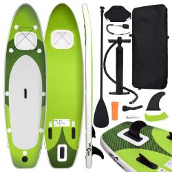 planche SUP gonflable vert 300x76x10 cm alsavelo