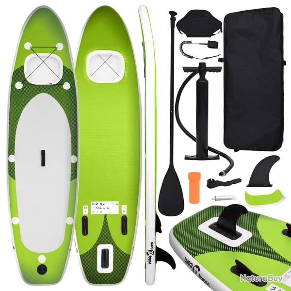 planche SUP gonflable Vert 330x76x10 cm alsavelo