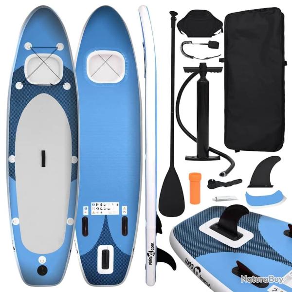 planche SUP gonflable Bleu 360x81x10 cm