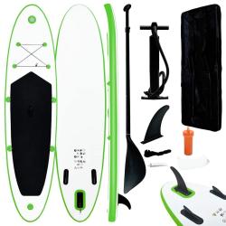 planches SUP gonflables Vert et blanc