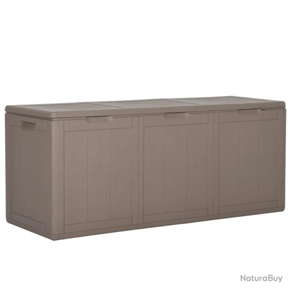 Bo�te de rangement de jardin 270 L Marron PP Rotin alsavelo