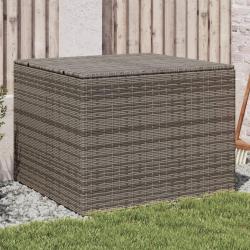 Bo&icirc;te de rangement de jardin gris 291L r&eacute;sine tress&eacute;e