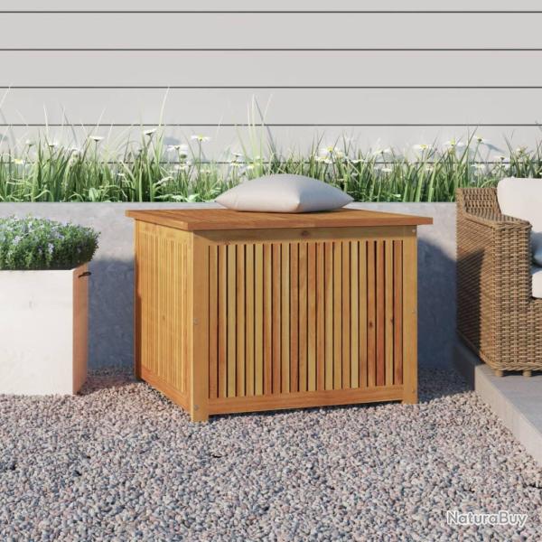 Bo�te de rangement de jardin 75x75x58 cm bois massif d'acacia alsavelo