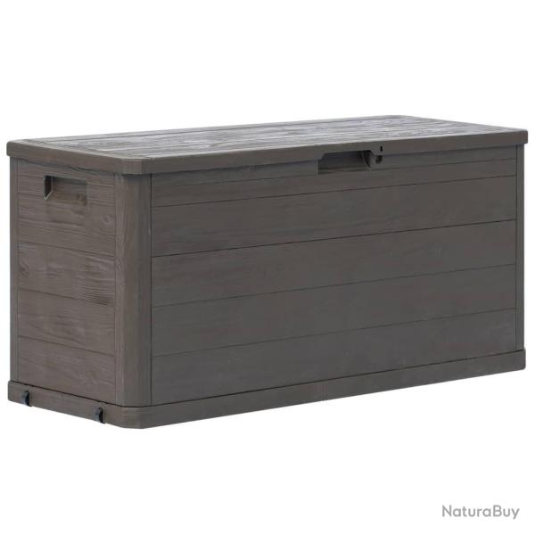 Bo�te de rangement de jardin 280 L Marron alsavelo