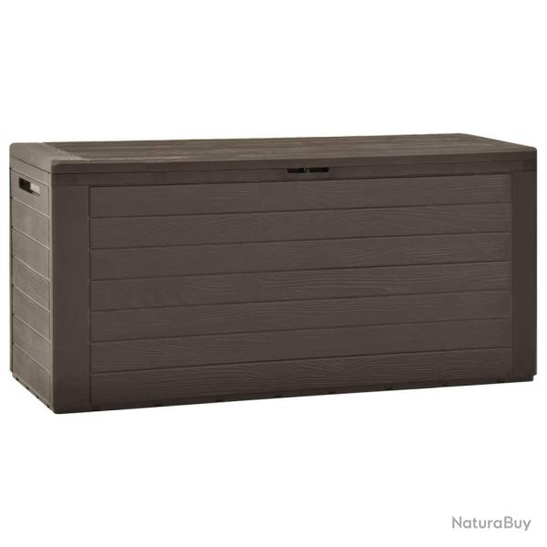 Bo�te de rangement de jardin Marron 116x44x55 cm alsavelo