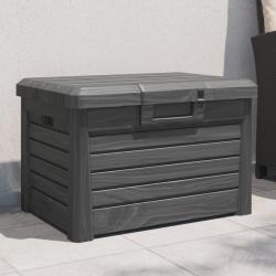Bo&icirc;te &agrave; coussins d'ext&eacute;rieur anthracite polypropyl&egrave;ne