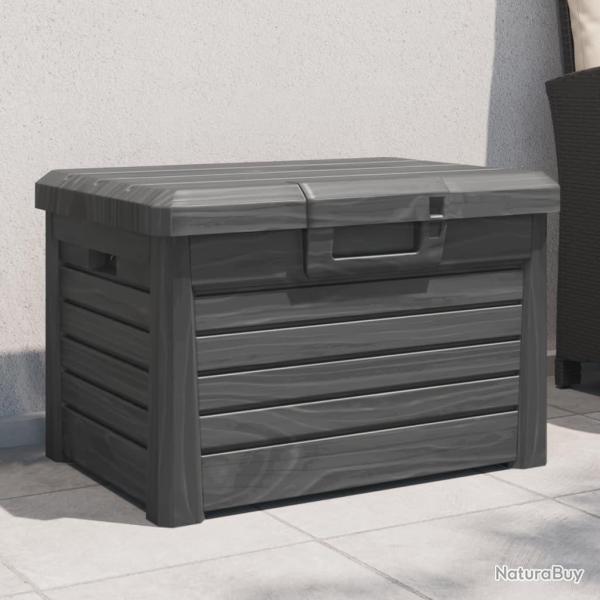 Bo�te � coussins d'ext�rieur anthracite polypropyl�ne