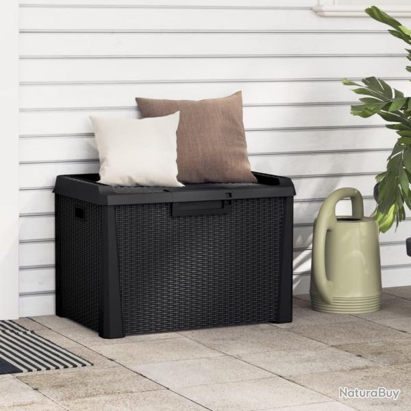 Bo�te de rangement de jardin anthracite 125 L PP alsavelo