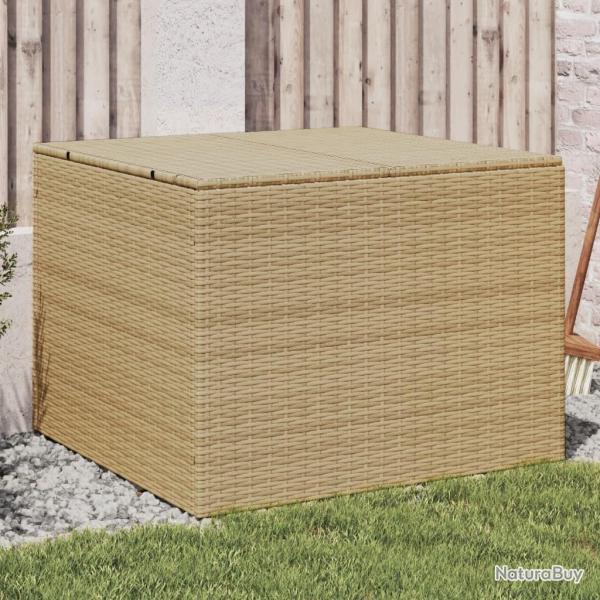 Bo�te de rangement de jardin m�lange beige 291L r�sine tress�e alsavelo