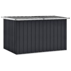 Bo&icirc;te de rangement de jardin Anthracite 149x99x93 cm alsavelo