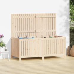 Bo&icirc;te de rangement de jardin 147x68x64 cm Bois massif de pin alsavelo