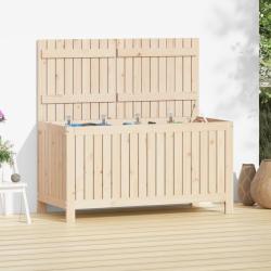 Bo&icirc;te de rangement de jardin 121x55x64 cm Bois massif de pin alsavelo