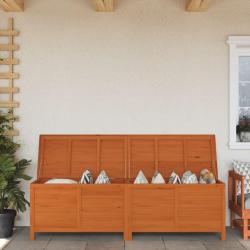 Bo&icirc;te de rangement de jardin marron bois massif de sapin