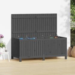 Bo&icirc;te de rangement de jardin Gris 147x68x64 cm Bois de pin alsavelo