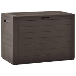 Bo&icirc;te de rangement de jardin Marron 78x44x55 cm