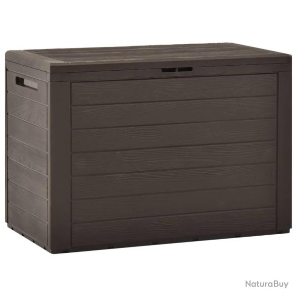 Bo�te de rangement de jardin Marron 78x44x55 cm alsavelo