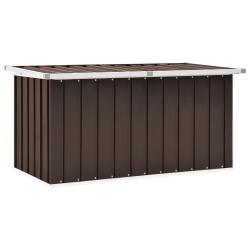 Bo&icirc;te de rangement de jardin Marron 129x67x65 cm alsavelo