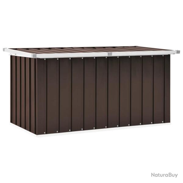 Bo�te de rangement de jardin Marron 129x67x65 cm alsavelo