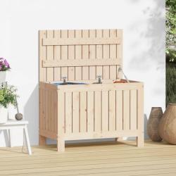 Bo&icirc;te de rangement de jardin 76x42,5x54 cm Bois massif de pin alsavelo
