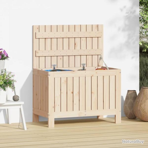 Bo�te de rangement de jardin 76x42,5x54 cm Bois massif de pin alsavelo