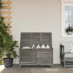 Bo&icirc;te de rangement de jardin anthracite bois massif de sapin