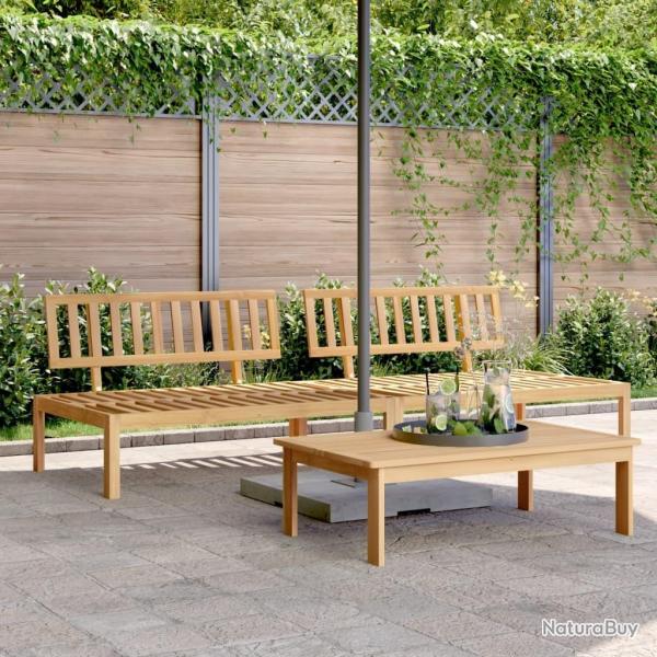 Canap�s centraux palette de jardin 2 pcs bois massif d'acacia