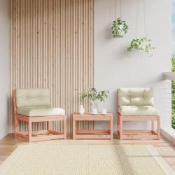 Canap&eacute;s de jardin avec coussins 2pcs bois massif douglas