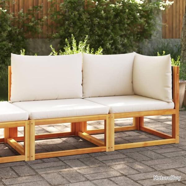 Canap� de jardin avec coussins 2 places bois massif d'acacia alsavelo