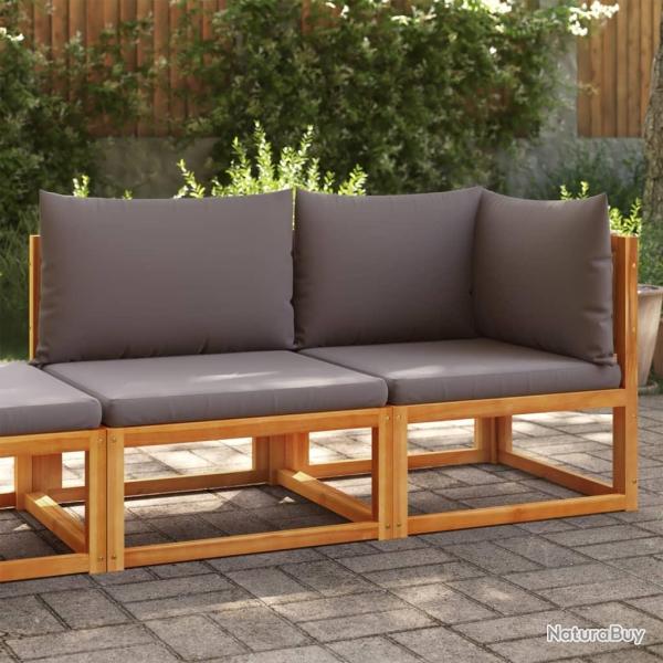 Canap� de jardin avec coussins 2 places Bois d'acacia et corde