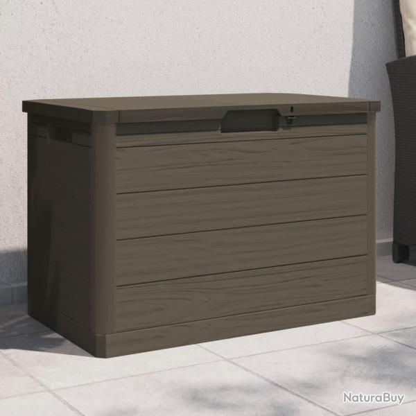 Bo�te � coussins d'ext�rieur brun 77,5x44,5x53 cm polypropyl�ne