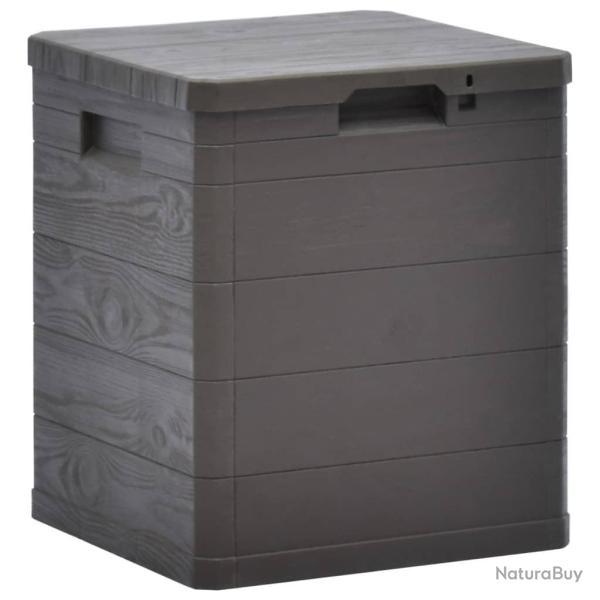 Bo�te de rangement de jardin 90 L Marron alsavelo