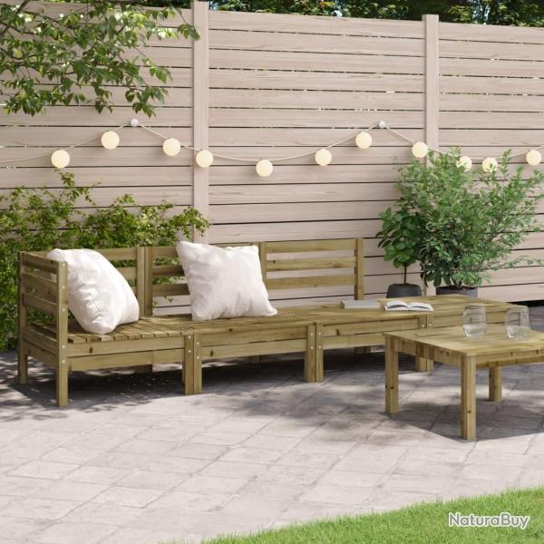 Canap� de jardin 4 places bois de pin impr�gn� alsavelo