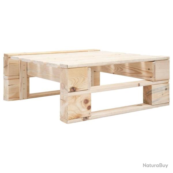 Repose-pied palette de jardin bois