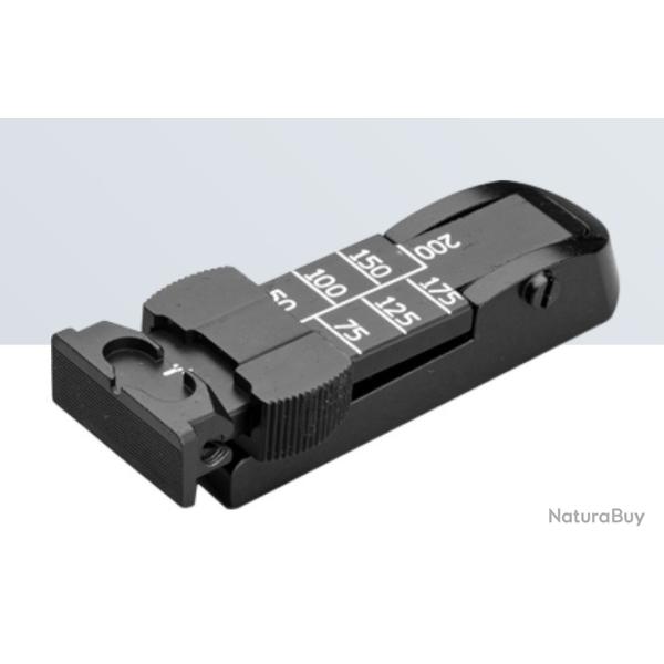 Cran de mire LPA pour carabine CZ455 & Browing Bar avec rglages micromtriques