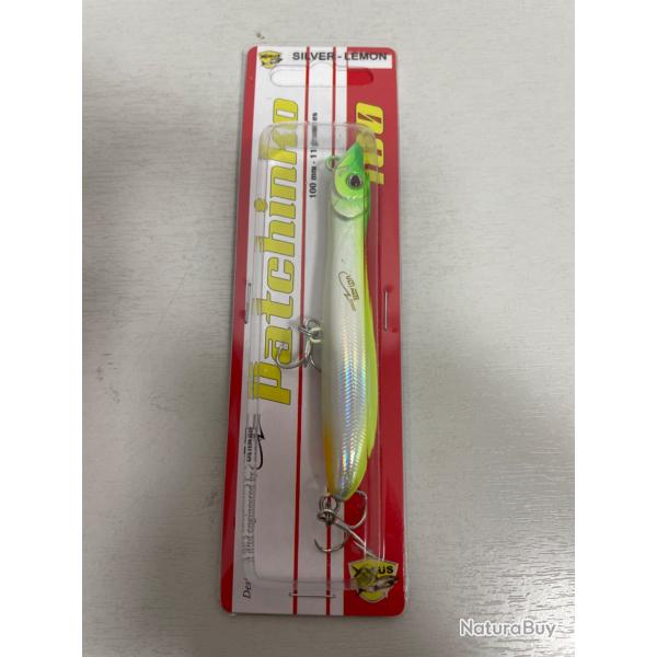 !! NEUF !! LEURRE PATCHINKO 100 col SILVER LEMON