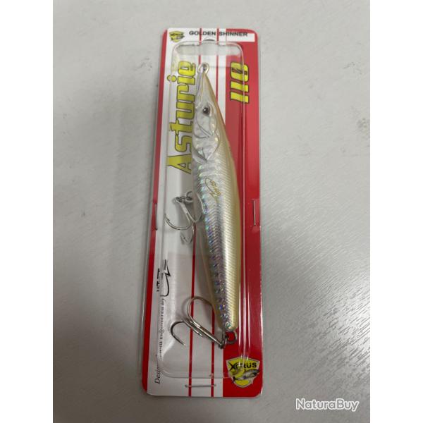 !! NEUF !! LEURRE XORUS ASTURIES 110 col GOLDEN SHINNER