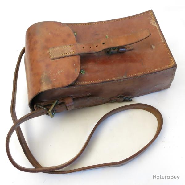 Porte chargeur en cuir pour  FM Madsen ref ma478