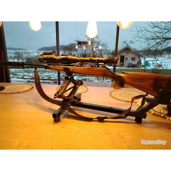 Carabine mauser 94 7x64 silencieux lunettes kahles 3x12x56